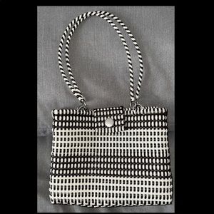 Handwoven Cream & Brow combo Women's Tote Bag … 14.5 inches
